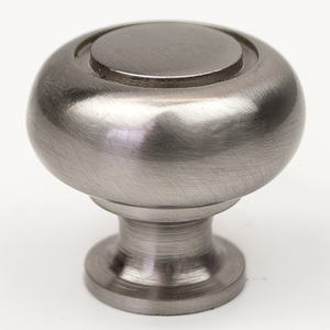 1.13' Wide Modern Traditional Round in Satin Nickel from Select Collection