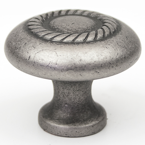 1.25' Wide Traditional Modern Round in Weathered Nickel from Select Collection