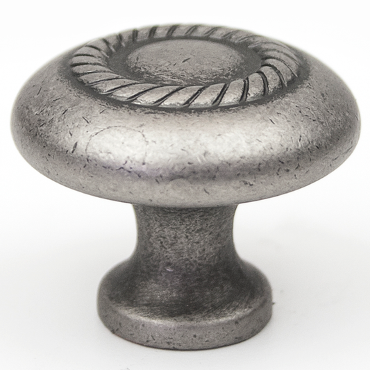 1.25" Wide Traditional Modern Round in Weathered Nickel from Select Collection