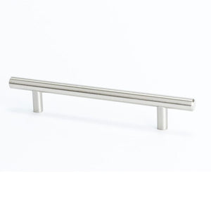 7.38' Contemporary Bar Pull in Satin Nickel from Commercial Collection