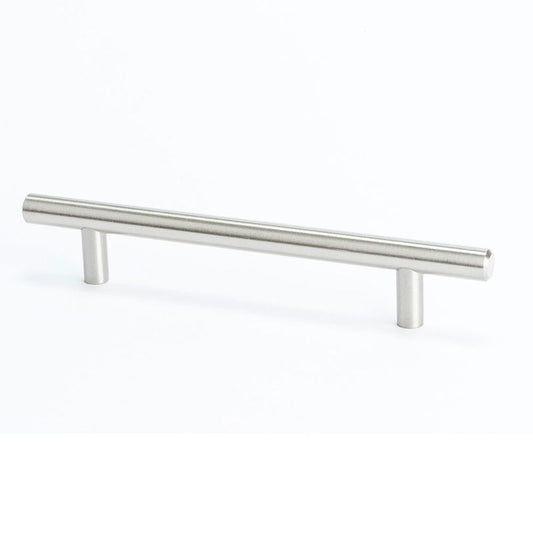 7.38" Contemporary Bar Pull in Satin Nickel from Commercial Collection