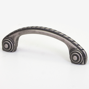 3.75' Traditional Modern Arch Pull Cup in Weathered Nickel from Select Collection