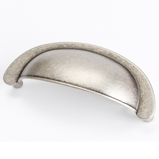 3.44" Traditional Modern Cup Pull Arch in Weathered Nickel