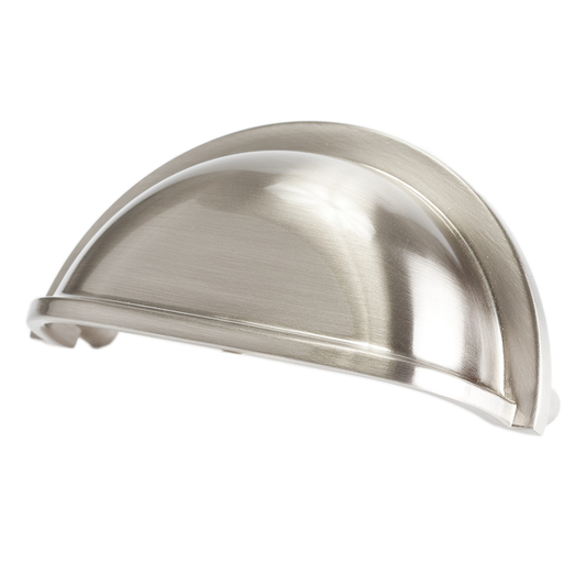 3.44" Traditional Modern Cup Pull in Satin Nickel from Select Collection