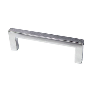 4.15' Modern Transitional Square Bar Pull in Polished Chrome from Premier Collection