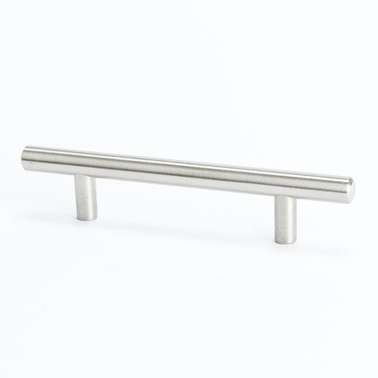 6.13" Contemporary Bar Pull in Satin Nickel from Commercial Collection