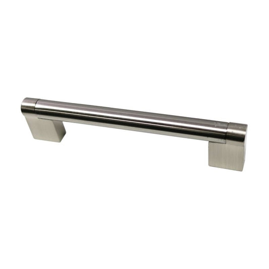 5.39" Contemporary Square Bar Pull in Satin Nickel from Premier Collection
