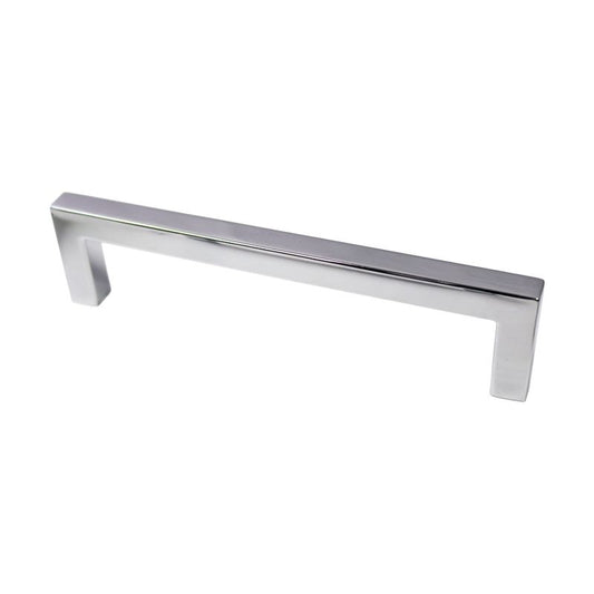 5.41" Modern Transitional Square Bar Pull in Polished Chrome from Premier Collection