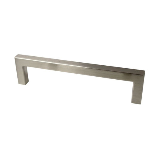 5.41" Modern Transitional Square Bar Pull in Satin Nickel from Premier Collection