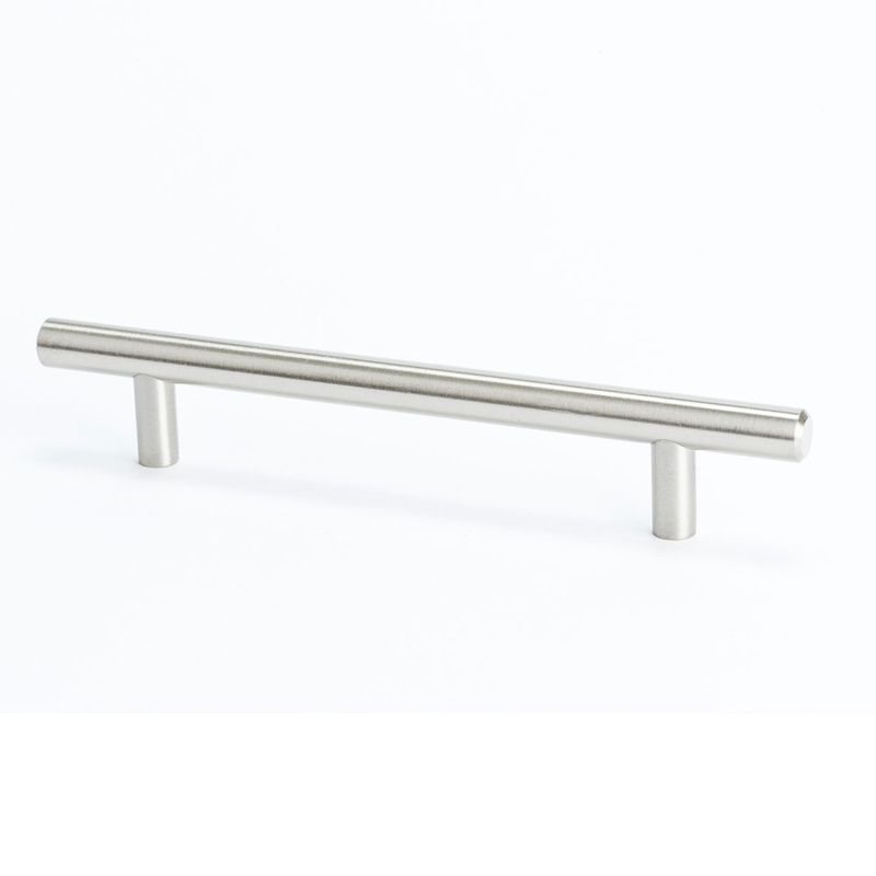 8.69' Contemporary Bar Pull in Satin Nickel from Commercial Collection