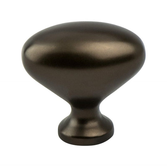 0.88" Wide Traditional Oval Knob in Oil Rubbed Bronze from Adagio Collection