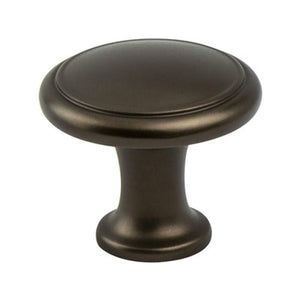 1.19' Wide Traditional Ringed Knob in Oil Rubbed Bronze from Adagio Collection