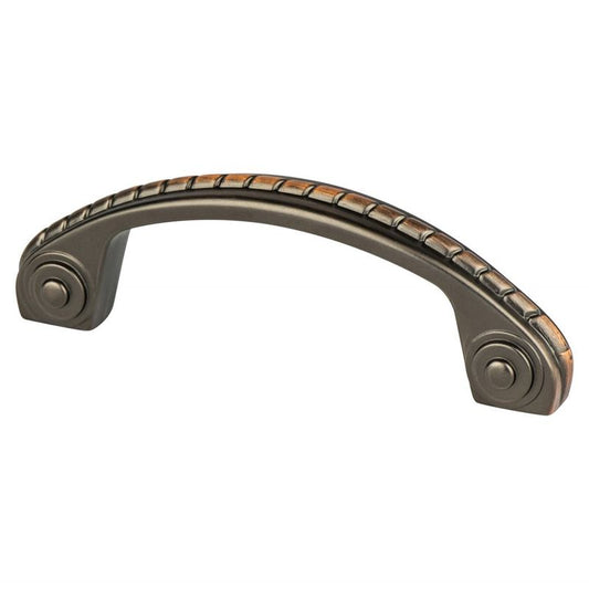 3.69" Traditional Roped Pull in Oiled Bronze from Advantage One Collection