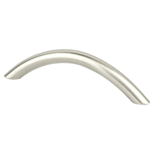 4.5" Contemporary Curved Wire Pull in Brushed Nickel from Advantage Plus Collection