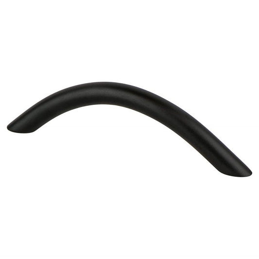 4.5" Contemporary Curved Wire Pull in Matte Black from Advantage Plus Collection