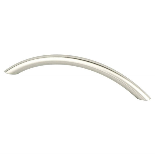 6" Contemporary Curved Wire Pull in Brushed Nickel from Advantage Plus Collection
