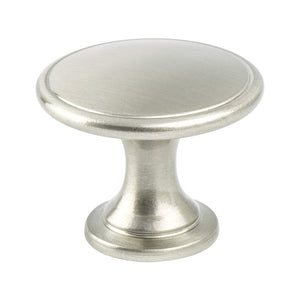 1.75' Wide Contemporary Round Knob in Brushed Nickel from Advantage Plus Collection