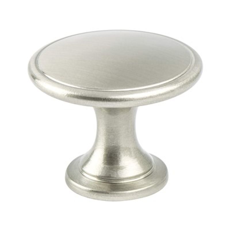 1.75' Wide Contemporary Round Knob in Brushed Nickel from Advantage Plus Collection