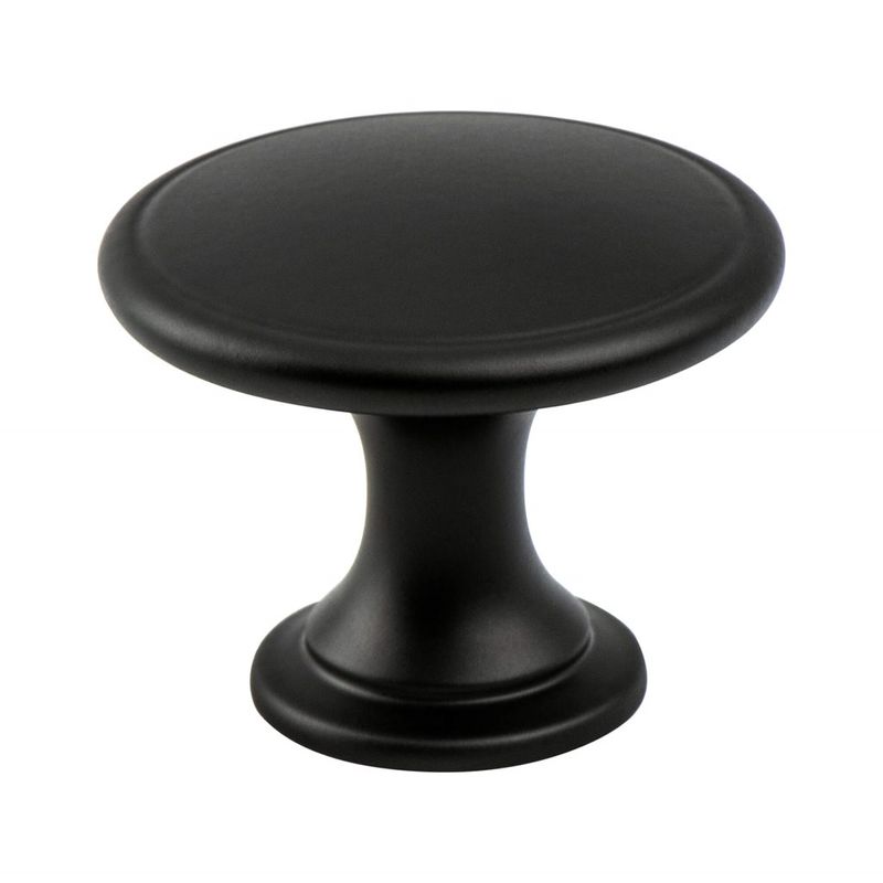 1.75' Wide Contemporary Round Knob in Matte Black from Advantage Plus Collection