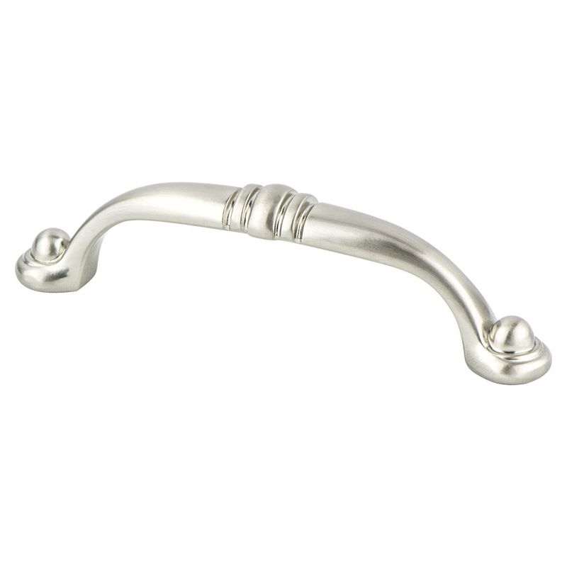4' Traditional Barrel Pull in Brushed Nickel from Advantage Plus Collection