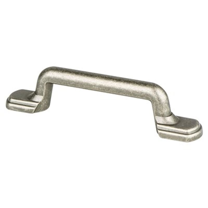 4.5' Traditional Square Bar Pull in Weathered Nickel from Advantage Plus Collection