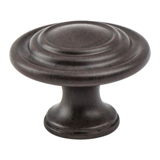 1.31" Wide Traditional Round Knob in Rust Glaze from Advantage Plus Collection