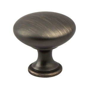 1.13' Wide Transitional Modern Round Knob in Verona Bronze from Advantage Plus Collection