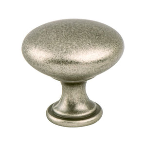 1.13' Wide Transitional Round Knob in Weathered Nickel from Advantage Plus One Collection