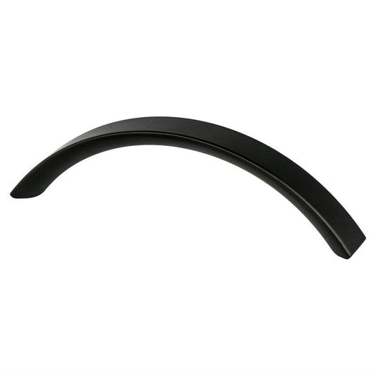 4.06" Contemporary Flat Arch Pull in Black from Advantage Plus Collection