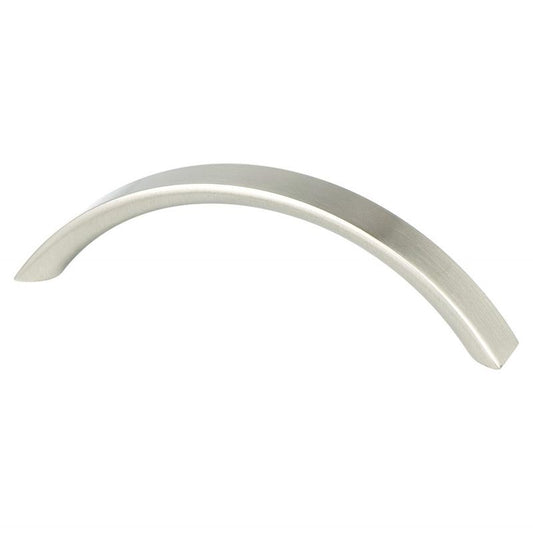 4.06" Contemporary Flat Arch Pull in Brushed Nickel from Advantage Plus Collection