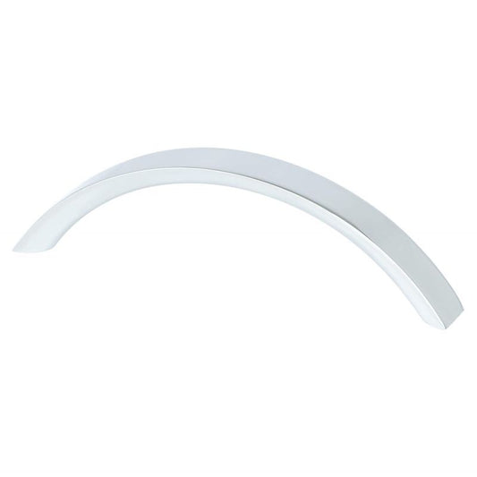 4.06" Contemporary Flat Arch Pull in Polished Chrome from Advantage Plus Collection