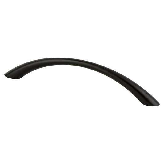 5.81" Contemporary Tapered Arch Pull in Black from Advantage Plus Collection