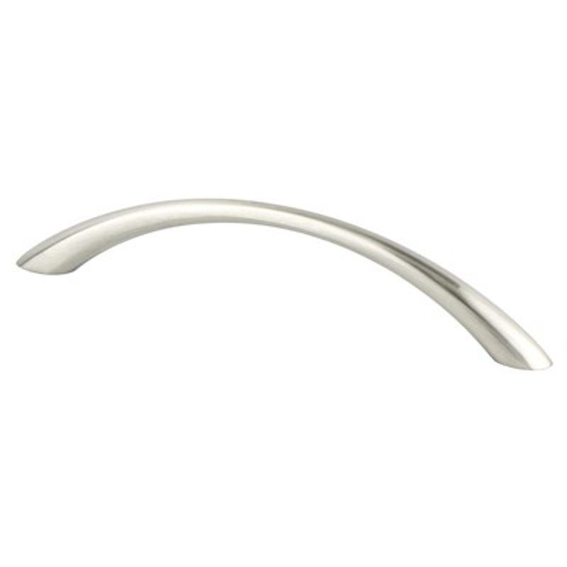 5.81' Contemporary Tapered Arch Pull in Brushed Nickel from Advantage Plus Collection