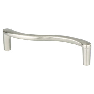 4.19' Contemporary Wavy Pull in Brushed Nickel from Advantage Plus Collection