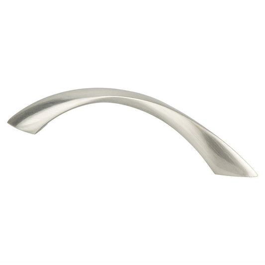 5.06" Contemporary Twisted Arch Pull in Brushed Nickel from Advantage Plus Collection