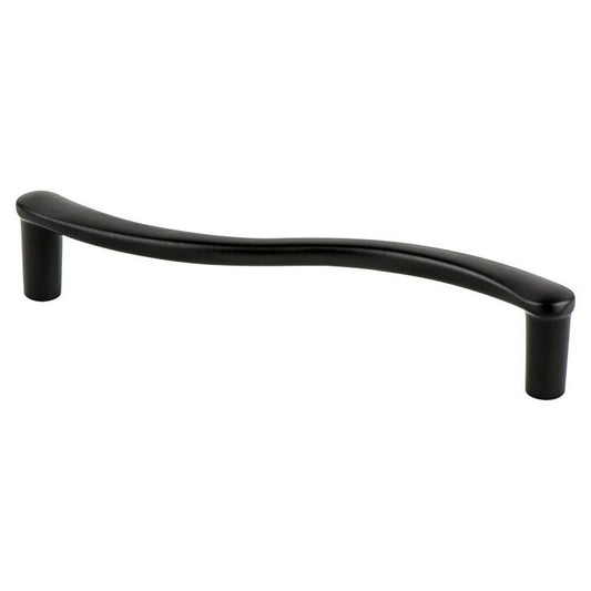 5.5" Contemporary Wavy Pull in Black from Advantage Plus Collection