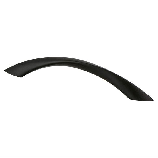 6.56" Contemporary Twisted Arch Pull in Black from Advantage Plus Collection