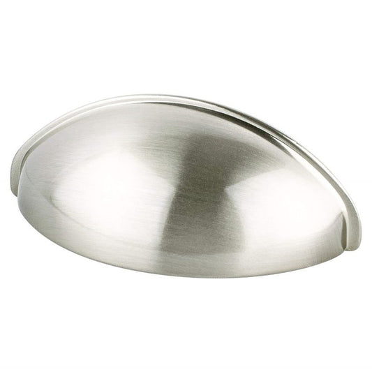 3.19" Transitional Modern Cup Pull in Brushed Nickel from Advantage Plus Collection