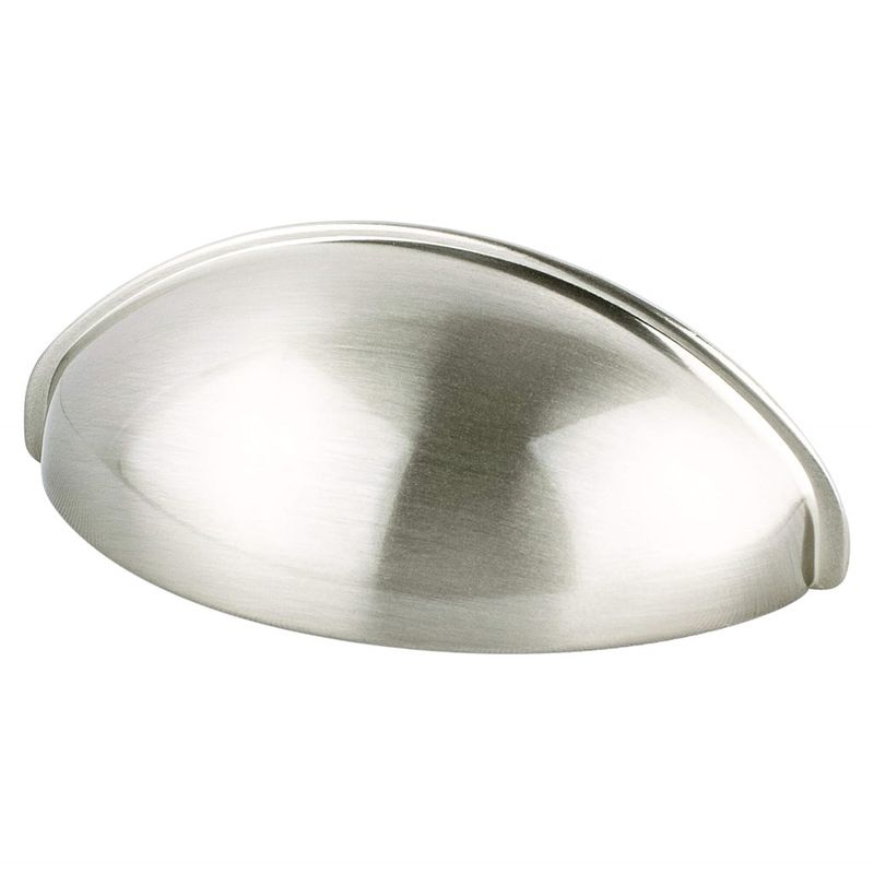 3.19' Transitional Modern Cup Pull in Brushed Nickel from Advantage Plus Collection