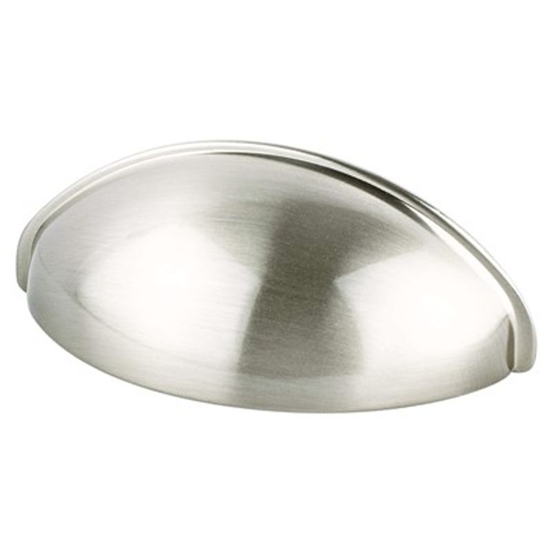 3.19' Transitional Modern Cup Pull in Brushed Nickel from Advantage Plus Collection