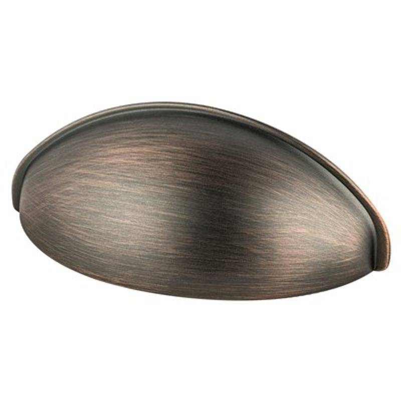 3.19' Transitional Modern Cup Pull in Verona Bronze from Advantage Plus Collection