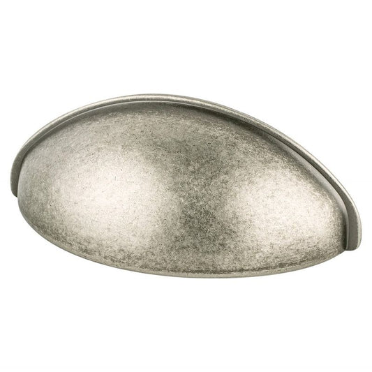 3.19" Transitional Modern Cup Pull in Weathered Nickel from Advantage Plus Collection