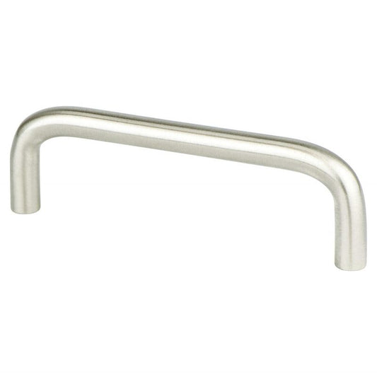 3.81" Contemporary Curved Pull in Brushed Nickel from Advantage Plus Collection