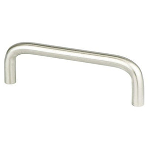 3.81' Contemporary Curved Pull in Brushed Nickel from Advantage Plus Collection
