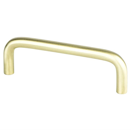 3.81" Contemporary Curved Pull in Satin Brass from Advantage Plus Collection