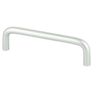 4.31' Contemporary Curved Pull in Satin Aluminum from Advantage Plus Collection