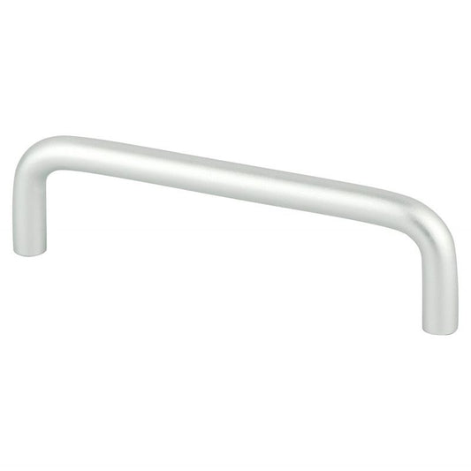 4.31" Contemporary Curved Pull in Satin Aluminum from Advantage Plus Collection