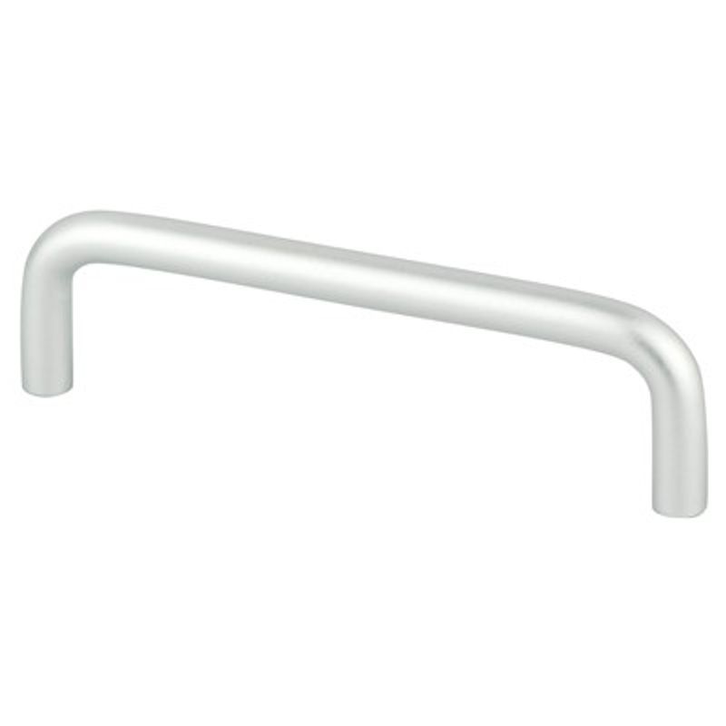 4.31' Contemporary Curved Pull in Satin Aluminum from Advantage Plus Collection