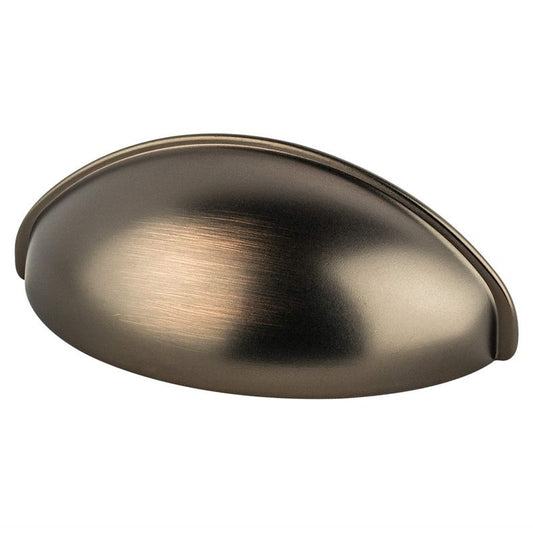 3.19" Transitional Modern Cup Pull in Oiled Bronze