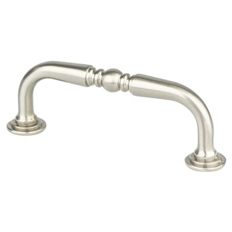 3.69' Traditional Beveled Center Pull in Brushed Nickel from American Classics Collection
